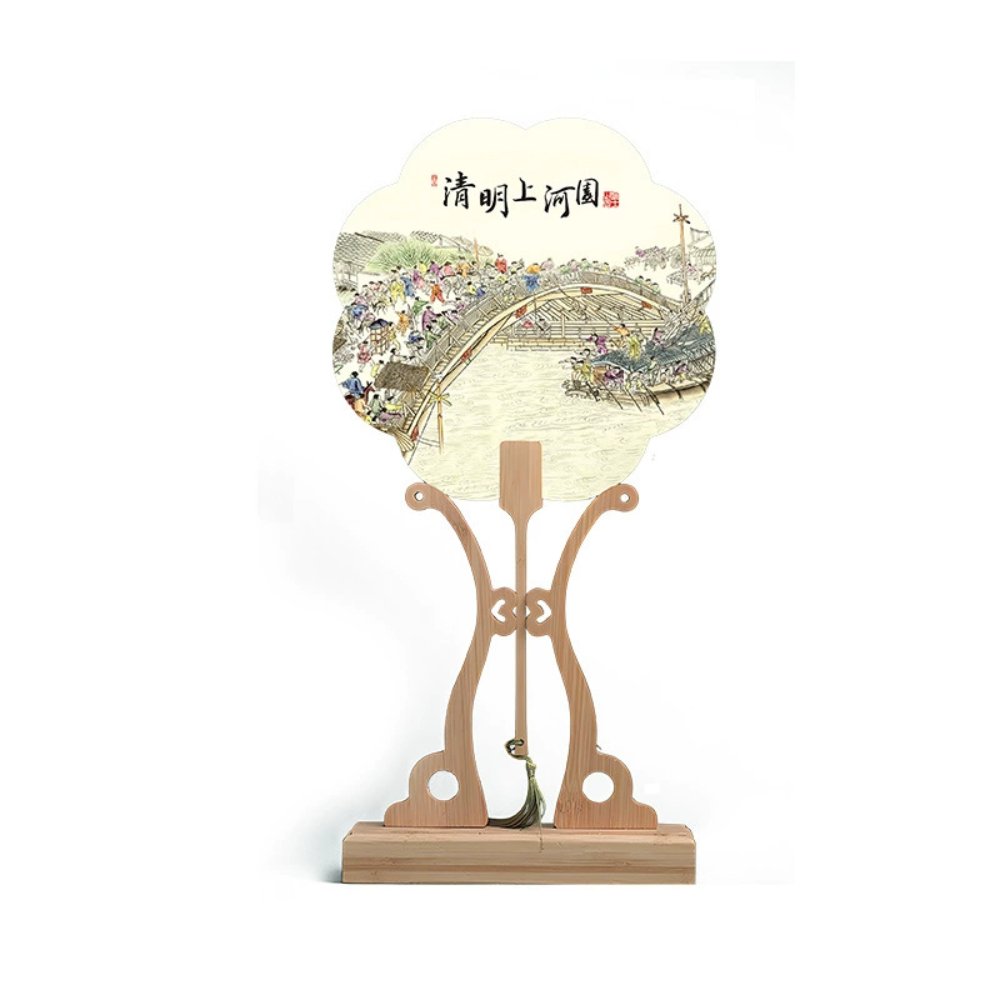 Rice Paper Fan Scenic Landmark Xuan Paper Fan