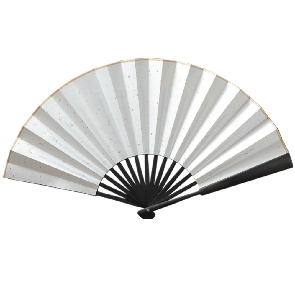 Blank Book-Style Round Fans Simple Blank 10-inch Folding Fan
