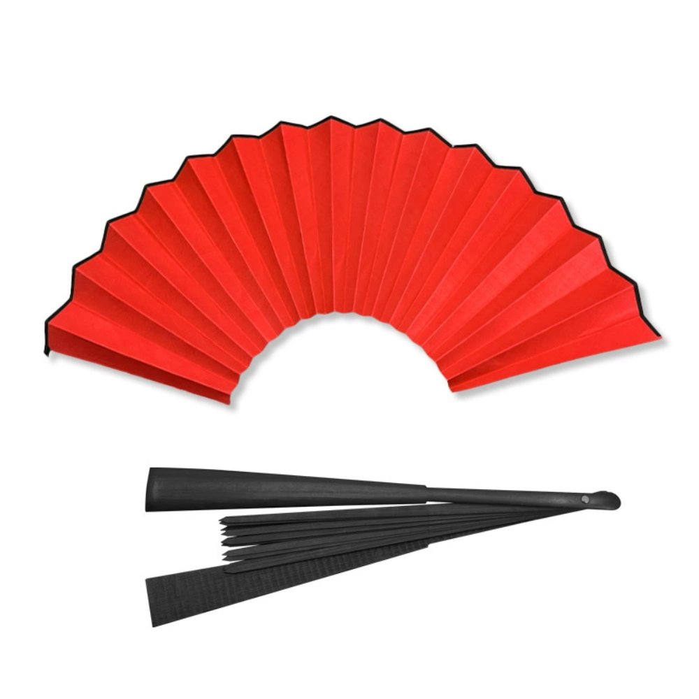 Blank Book-Style Round Fans Advertising Folding Bamboo Fan